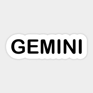 GEMINI Sticker